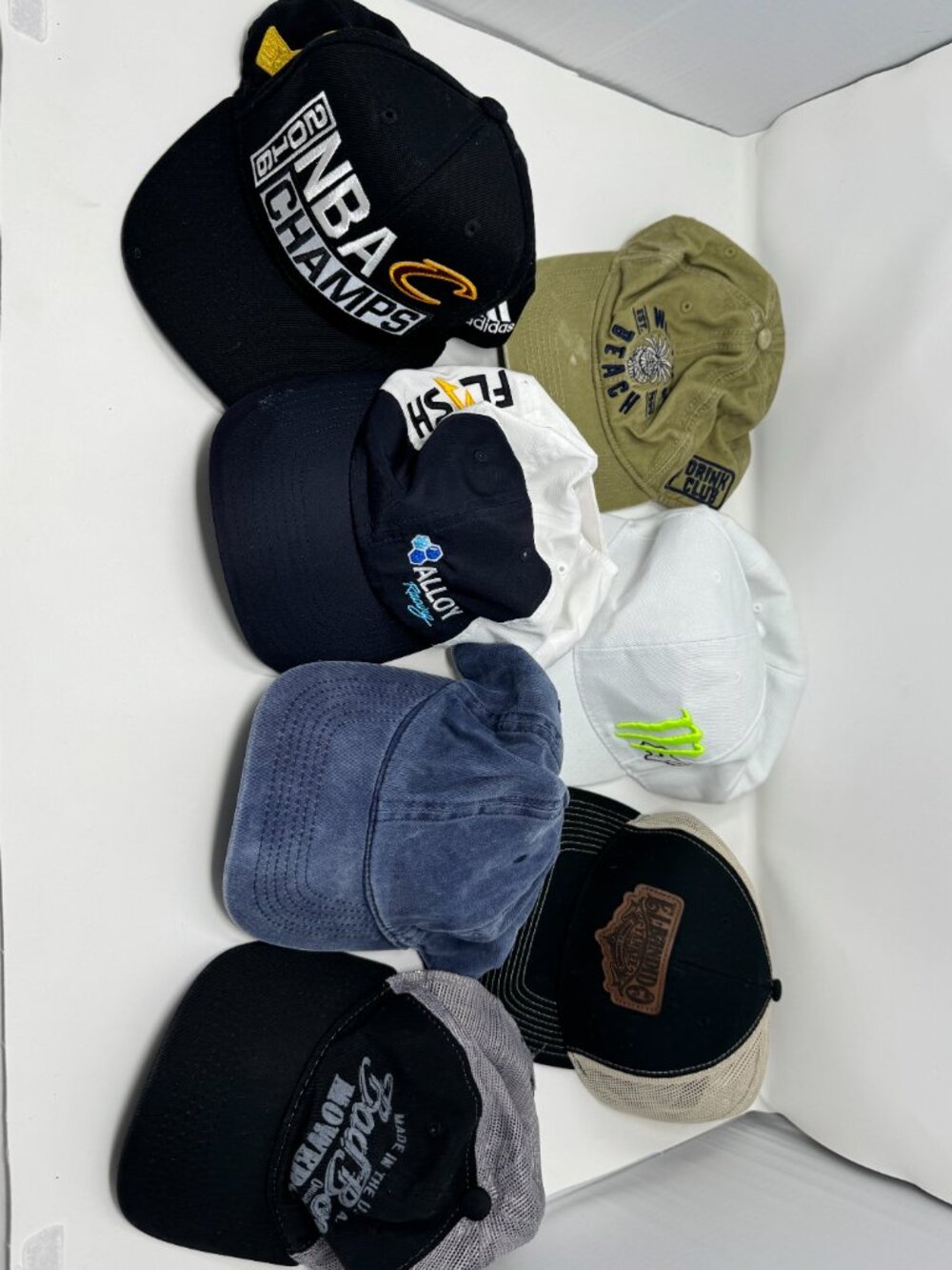 Lot of 7 Men's Baseball Caps Adidas NBA Monster Richardson Trucker OSFA